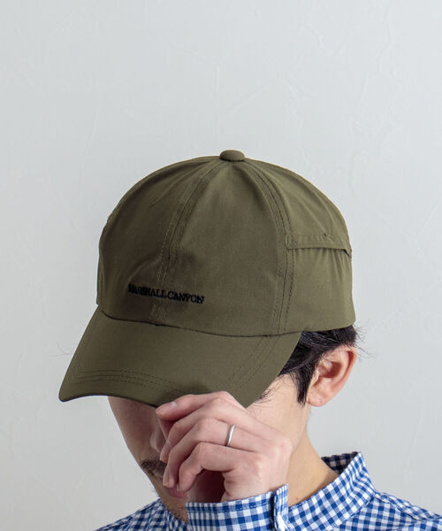 GLOSTER（グロスター）の「【GLOSTER/グロスター】VENTILATION ENBROIDERY CAP ベンチレーション刺繍キャップ（キャップ・メンズ・オリーブ/ベージュ/ブラック・FREE）」の7枚目の写真