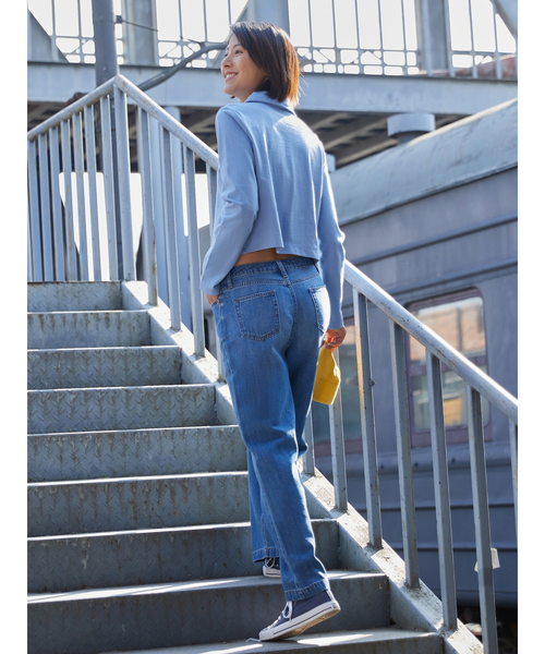 GAP（ギャップ）の「ウォッシュド ロー ジャージー クロップドトップス（Tシャツ/カットソー・レディース・ホワイト/ブラック/グレー/ブルー/レッド系その他・S/M/L/XL/XS/XXS）」の6枚目の写真