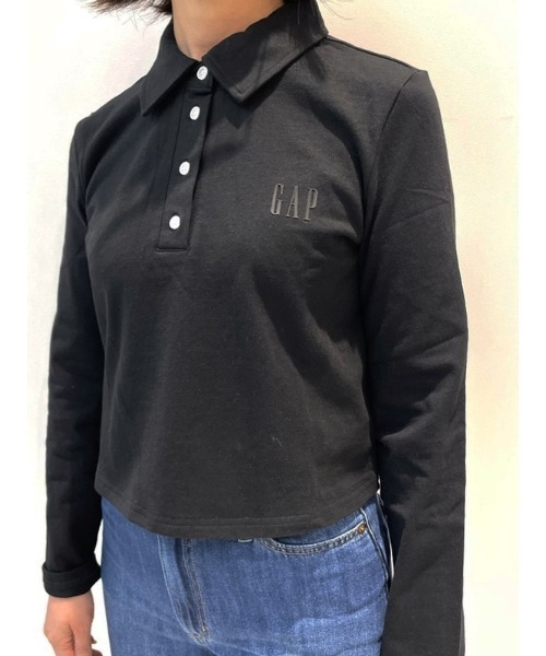 GAP（ギャップ）の「ウォッシュド ロー ジャージー クロップドトップス（Tシャツ/カットソー・レディース・ホワイト/ブラック/グレー/ブルー/レッド系その他・S/M/L/XL/XS/XXS）」の3枚目の写真