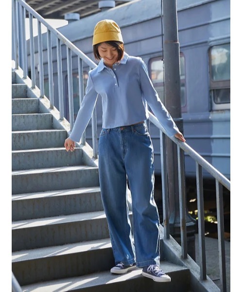 GAP（ギャップ）の「ウォッシュド ロー ジャージー クロップドトップス（Tシャツ/カットソー・レディース・ホワイト/ブラック/グレー/ブルー/レッド系その他・S/M/L/XL/XS/XXS）」の10枚目の写真