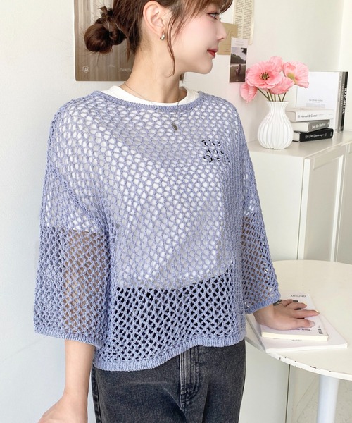 【極美品】JANTJE_ONTEMBAAR×wei 20ss半袖ニット ブルー 極美品】JANTJE_ONTEMBAAR×wei 20ss半袖ニット ブルー - メルカリ