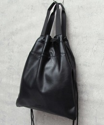 glabella（グラベラ）の「2WAY PU 巾着バッグ（ハンドバッグ・ショルダーバッグ）（ショルダーバッグ）」