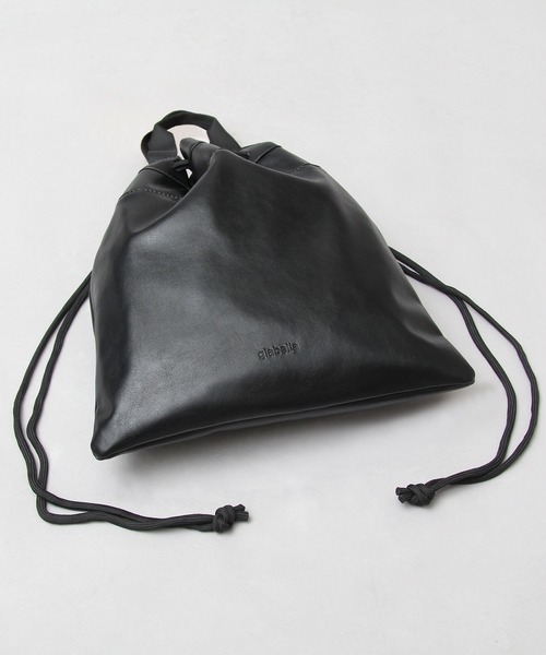 glabella（グラベラ）の「2WAY PU 巾着バッグ（ハンドバッグ・ショルダーバッグ）（ショルダーバッグ・メンズ・ブラック・FREE）」の10枚目の写真