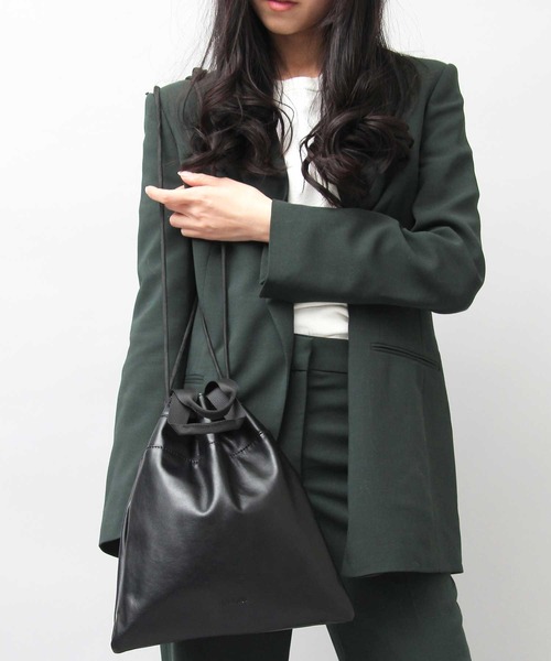 glabella（グラベラ）の「2WAY PU 巾着バッグ（ハンドバッグ・ショルダーバッグ）（ショルダーバッグ・メンズ・ブラック・FREE）」の18枚目の写真