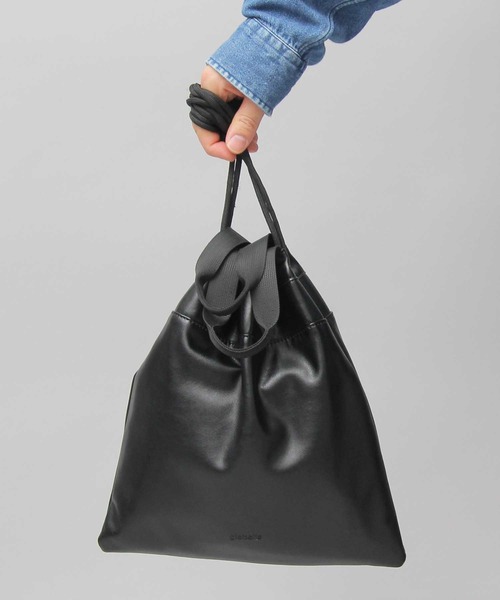 glabella（グラベラ）の「2WAY PU 巾着バッグ（ハンドバッグ・ショルダーバッグ）（ショルダーバッグ・メンズ・ブラック・FREE）」の16枚目の写真