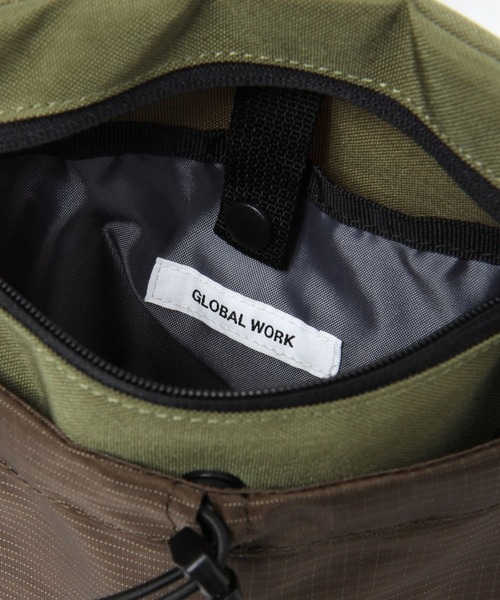 GLOBAL WORK（グローバルワーク）の「ハッスイサコッシュ/264190（ショルダーバッグ・メンズ・ブラック/カーキ/ベージュ・FREE）」の8枚目の写真