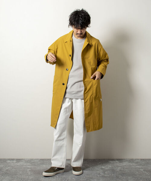 NOLLEY'S goodman(ノーリーズグッドマン)の「【WORK ABOUT/ワークアバウト】WIND SURF COAT ステンカラーコート 撥水加工(ステンカラーコート・メンズ・ブラック/ブルーグレー/マスタード・MEDIUM/SMALL/LARGE)」の19枚目の写真