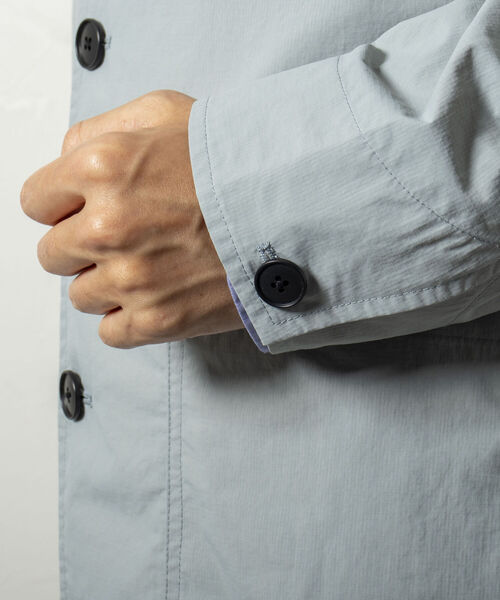 NOLLEY'S goodman(ノーリーズグッドマン)の「【WORK ABOUT/ワークアバウト】WIND SURF COAT ステンカラーコート 撥水加工(ステンカラーコート・メンズ・ブラック/ブルーグレー/マスタード・MEDIUM/SMALL/LARGE)」の15枚目の写真