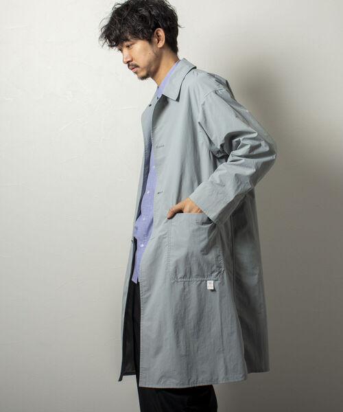 NOLLEY'S goodman(ノーリーズグッドマン)の「【WORK ABOUT/ワークアバウト】WIND SURF COAT ステンカラーコート 撥水加工(ステンカラーコート・メンズ・ブラック/ブルーグレー/マスタード・MEDIUM/SMALL/LARGE)」の22枚目の写真