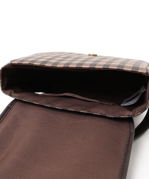 ehka sopo(エヘカソポ)の「チェックパイピングショルダーバッグ(ショルダーバッグ・レディース・キャメル/ダークブラウン/ベージュ/ブラウン・フリ-)」の10枚目の写真