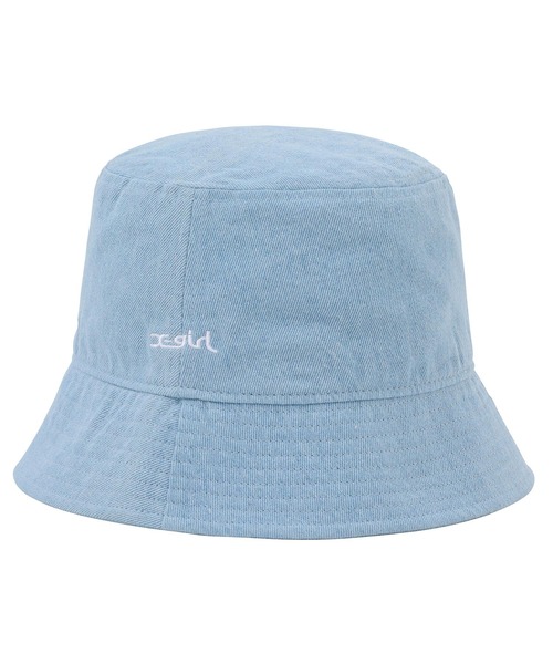 X-girl（エックスガール）の「BASIC BUCKET HAT/ベーシック　バケットハット（ハット・レディース・ホワイト/ブラック/ライトインディゴブルー/ライトパープル・ONE SIZE）」の20枚目の写真