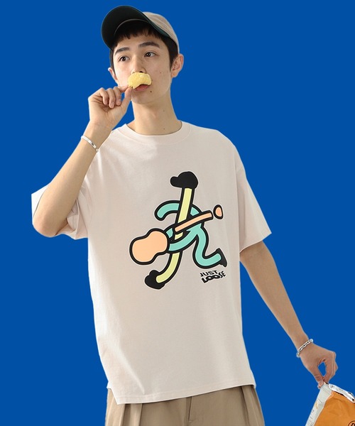 YUYA × BeAMS DOT(ユウヤバイビームスドット)の「YUYA × BeAMS DOT / “YURU” アート Tシャツ(Tシャツ/カットソー・メンズ・ベージュ/マスタード・MEDIUM/LARGE)」の2枚目の写真