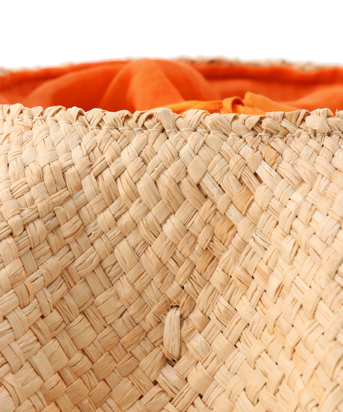 kakatoo(カカトゥ)の「KAKATOO ラフィアフリルカゴバッグ(かごバッグ・レディース・オレンジ・FREE)」の19枚目の写真