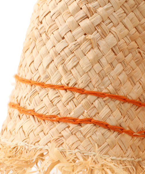 kakatoo(カカトゥ)の「KAKATOO ラフィアフリルカゴバッグ(かごバッグ・レディース・オレンジ・FREE)」の20枚目の写真