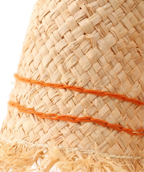 kakatoo(カカトゥ)の「KAKATOO ラフィアフリルカゴバッグ(かごバッグ・レディース・オレンジ・FREE)」の5枚目の写真