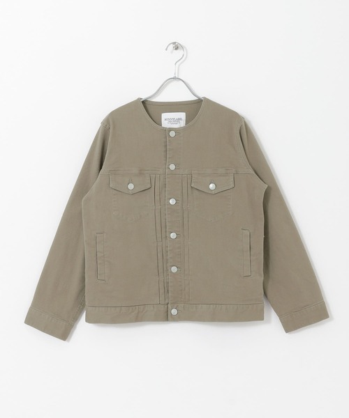 URBAN RESEARCH Sonny Label（アーバンリサーチサニーレーベル）の「ノーカラーコットンジャケット（デニムジャケット・レディース・オフホワイト/インディゴブルー/グレー系その他・FREE）」の11枚目の写真