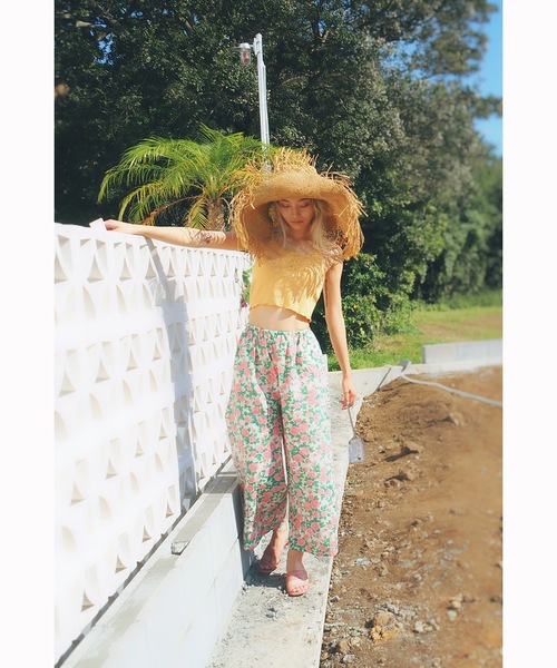 Ocean Pacific(オーシャンパシフィック)の「【OceanPacific×Sandy mag】ユニセックス 50thコラボ総柄ロングパンツ(その他パンツ・レディース・ピンク・MEDIUM)」の11枚目の写真