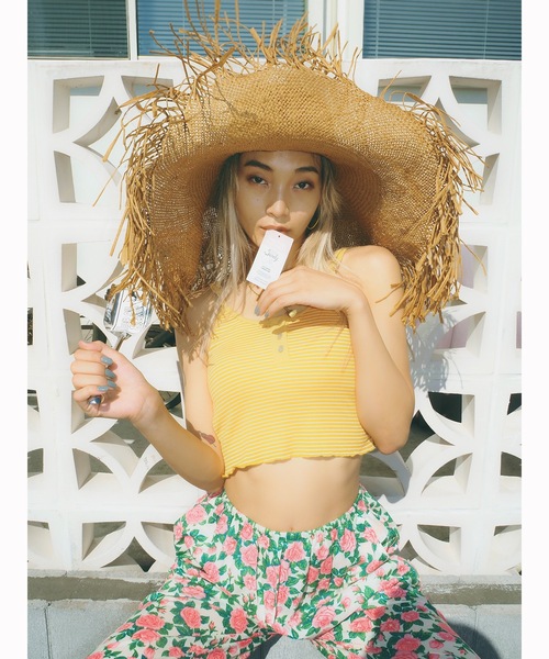 Ocean Pacific(オーシャンパシフィック)の「【OceanPacific×Sandy mag】ユニセックス 50thコラボ総柄ロングパンツ(その他パンツ・レディース・ピンク・MEDIUM)」の13枚目の写真