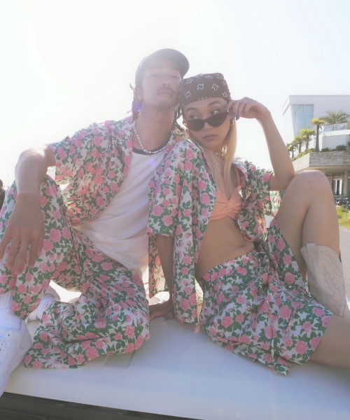 Ocean Pacific(オーシャンパシフィック)の「【OceanPacific×Sandy mag】ユニセックス 50thコラボ総柄ロングパンツ(その他パンツ・レディース・ピンク・MEDIUM)」の16枚目の写真