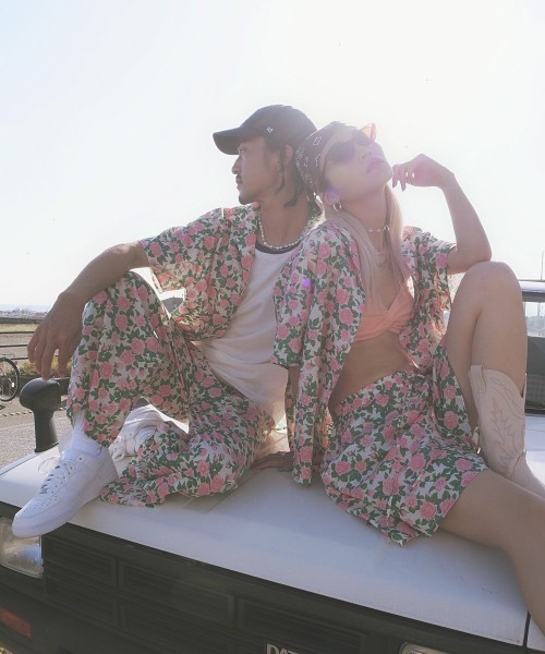 Ocean Pacific(オーシャンパシフィック)の「【OceanPacific×Sandy mag】ユニセックス 50thコラボ総柄ロングパンツ(その他パンツ・レディース・ピンク・MEDIUM)」の14枚目の写真