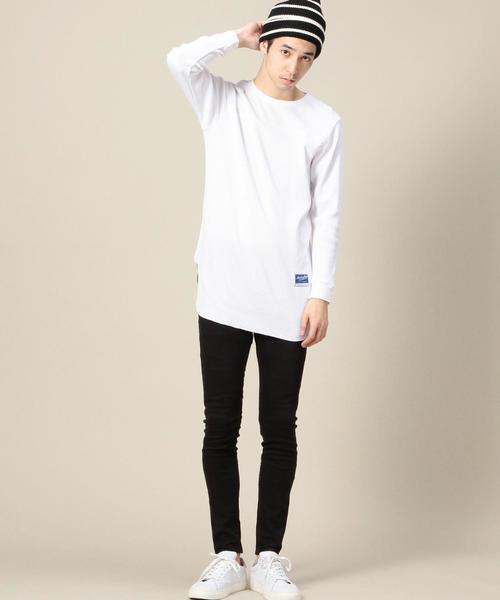 MONKEY TIME（モンキータイム）の「＜monkey time＞ 30THML LONG TEE/Tシャツ◆（Tシャツ/カットソー・メンズ・ブラック/ホワイト・LARGE/SMALL/MEDIUM）」の13枚目の写真