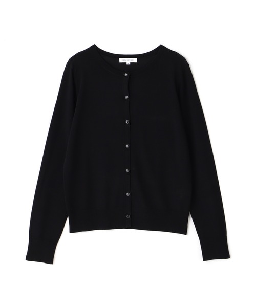 NATURAL BEAUTY BASIC(ナチュラルビューティーベーシック)の「レーヨンナイロン16Gカーディガン(カーディガン/ボレロ・レディース・ブラック/オフホワイト/オレンジ/グリーン・MEDIUM)」の16枚目の写真