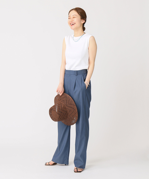 IENA（イエナ）の「リヨセル/PAツイルパンツ（その他パンツ・レディース・コバルトブルー/イエロー・38/34/36）」の6枚目の写真