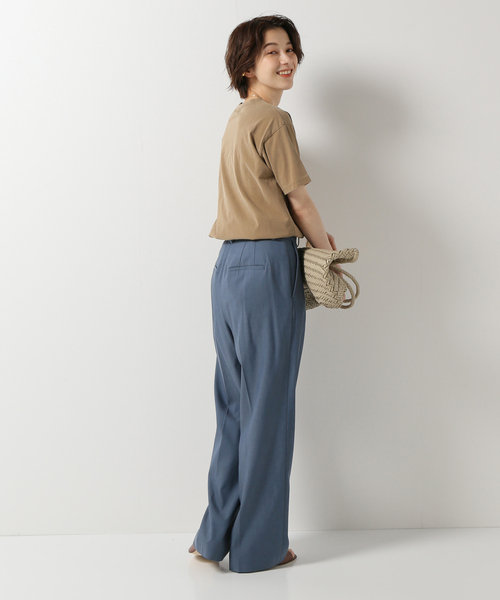 IENA（イエナ）の「リヨセル/PAツイルパンツ（その他パンツ・レディース・コバルトブルー/イエロー・38/34/36）」の8枚目の写真