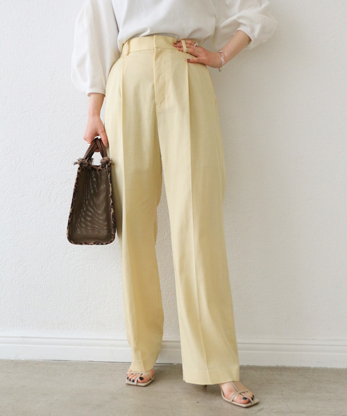 IENA（イエナ）の「リヨセル/PAツイルパンツ（その他パンツ・レディース・コバルトブルー/イエロー・38/34/36）」の9枚目の写真