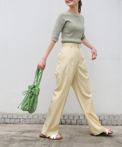 IENA（イエナ）の「リヨセル/PAツイルパンツ（その他パンツ・レディース・コバルトブルー/イエロー・38/34/36）」の11枚目の写真