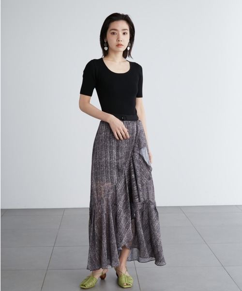リリーブラウン リブニット 長袖 トップス レディース Fサイズ オレンジ LILY BROWN LILY BROWN（リリーブラウン）｜レディースのトップス（オレンジ
