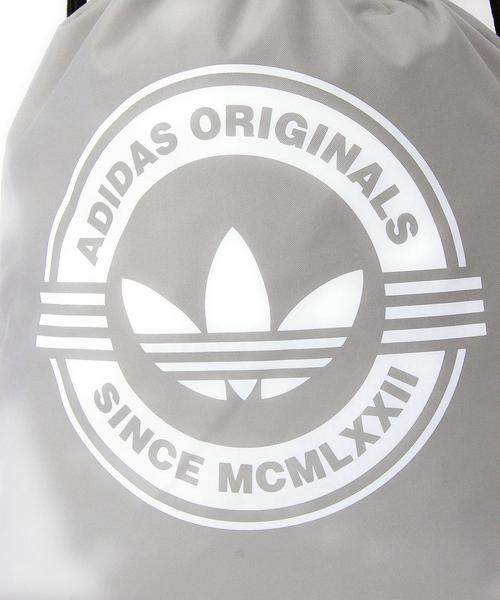 adidas（アディダス）の「[アディダス] ADIDAS GYMSACK バッグ◆（バックパック/リュック・メンズ・グレー/ネイビー・フリー）」の6枚目の写真