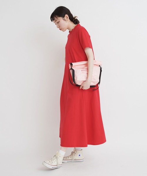 I am I in fact...（アイアムアイインファクト）の「THANK YOU RESTAURANT paper bag（ショルダーバッグ・レディース・ベージュ/ピンク・FREE）」の16枚目の写真