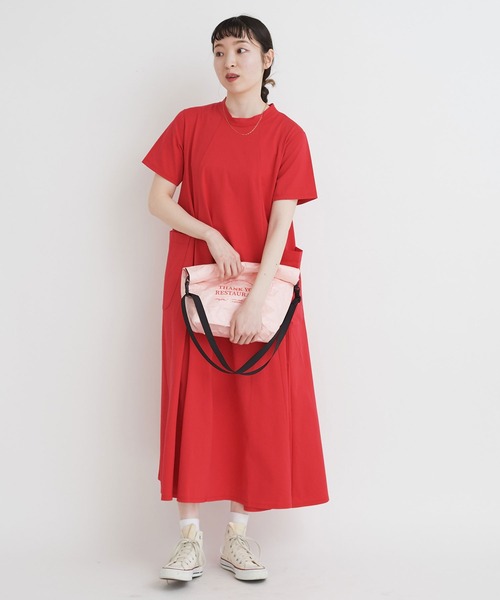 I am I in fact...（アイアムアイインファクト）の「THANK YOU RESTAURANT paper bag（ショルダーバッグ・レディース・ベージュ/ピンク・FREE）」の17枚目の写真