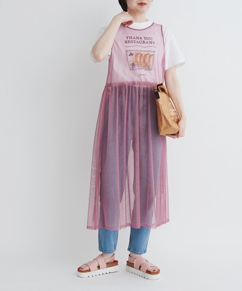 I am I in fact...（アイアムアイインファクト）の「THANK YOU RESTAURANT paper bag（ショルダーバッグ・レディース・ベージュ/ピンク・FREE）」の10枚目の写真