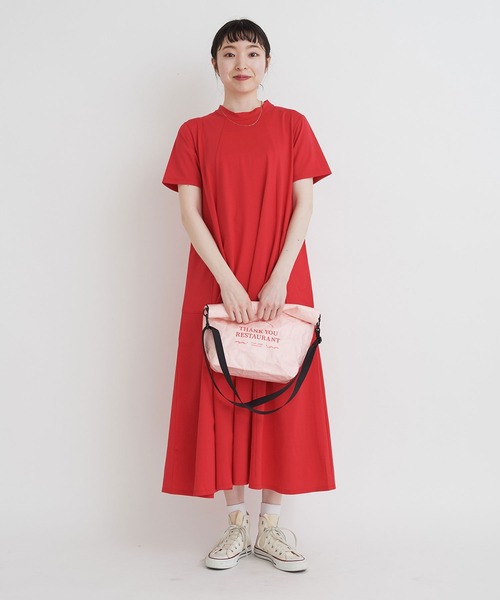 I am I in fact...（アイアムアイインファクト）の「THANK YOU RESTAURANT paper bag（ショルダーバッグ・レディース・ベージュ/ピンク・FREE）」の18枚目の写真