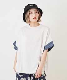 CUBE SUGAR（キューブシュガー）の「WEB限定USコットンシャンブレー抗菌Tシャツ（Tシャツ/カットソー）」