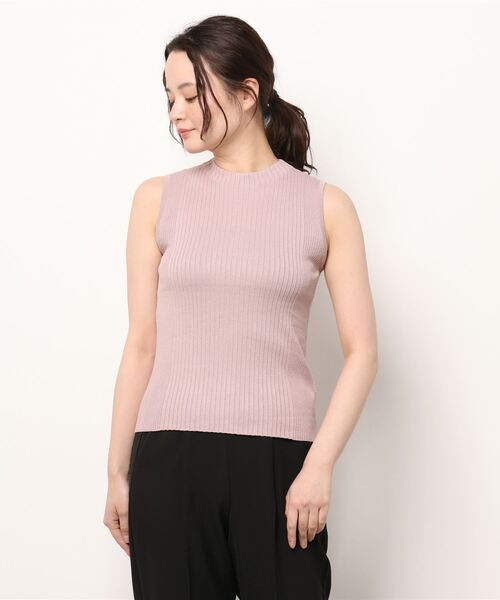 MISCH MASCH(ミッシュマッシュ)の「Vネックシアーニットアンサンブル(アンサンブル・レディース・ラベンダー/ピンク/ライトブルー/ホワイト・MEDIUM)」の5枚目の写真