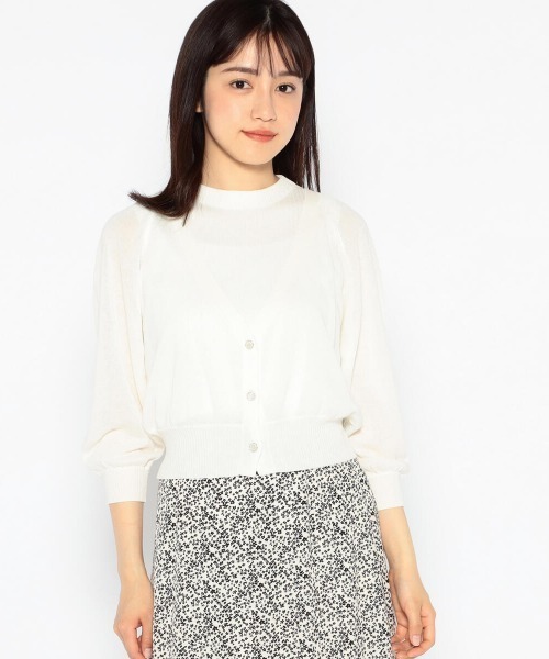 MISCH MASCH(ミッシュマッシュ)の「Vネックシアーニットアンサンブル(アンサンブル・レディース・ラベンダー/ピンク/ライトブルー/ホワイト・MEDIUM)」の2枚目の写真