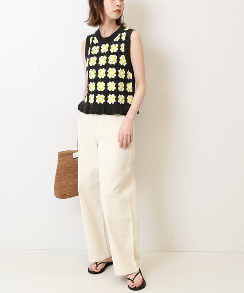 SLOBE IENA（スローブイエナ）の「グラニースクエアクロシェプルオーバー（ニット/セーター・レディース・グレー・FREE）」の17枚目の写真