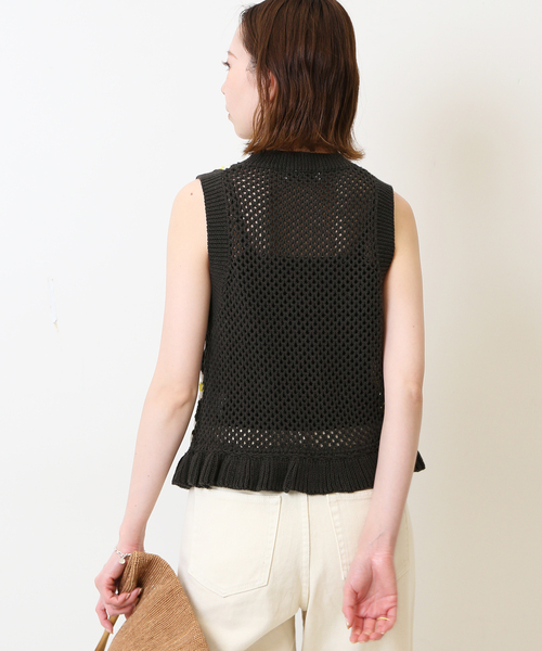 SLOBE IENA（スローブイエナ）の「グラニースクエアクロシェプルオーバー（ニット/セーター・レディース・グレー・FREE）」の15枚目の写真