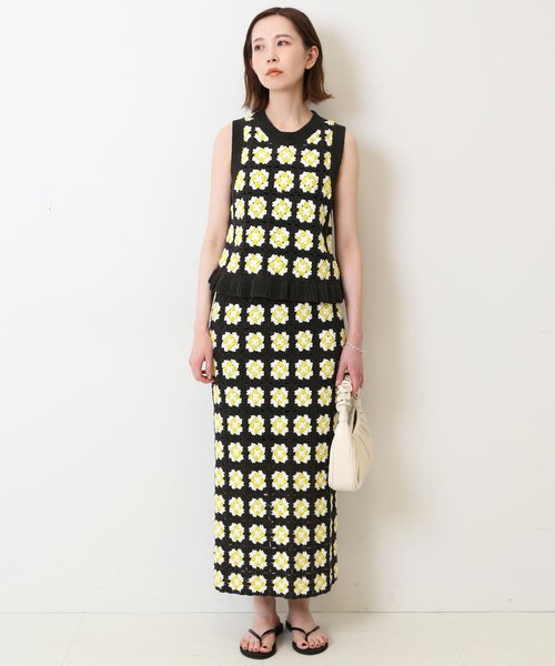 SLOBE IENA（スローブイエナ）の「グラニースクエアクロシェプルオーバー（ニット/セーター・レディース・グレー・FREE）」の13枚目の写真