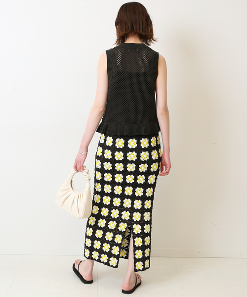 SLOBE IENA（スローブイエナ）の「グラニースクエアクロシェプルオーバー（ニット/セーター・レディース・グレー・FREE）」の10枚目の写真