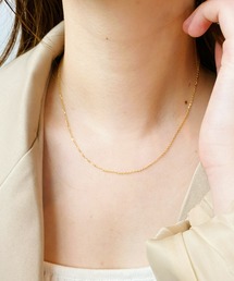 iso | 金属アレルギー対応/1mmシアーチェーン シンプルネックレス/サージカルステンレス(ネックレス)