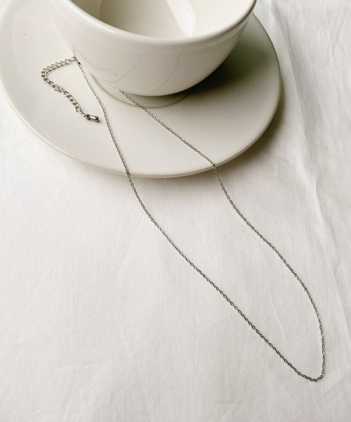 iso(イソ)の「金属アレルギー対応/1mmシアーチェーン シンプルネックレス/サージカルステンレス(ネックレス・レディース・ピンク/シルバー/ゴールド・FREE)」の14枚目の写真