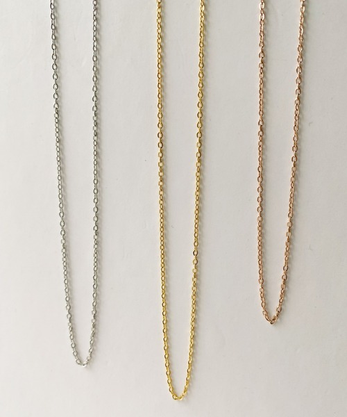 iso(イソ)の「金属アレルギー対応/1mmシアーチェーン シンプルネックレス/サージカルステンレス(ネックレス・レディース・ピンク/シルバー/ゴールド・FREE)」の16枚目の写真