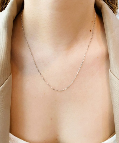 iso(イソ)の「金属アレルギー対応/1mmシアーチェーン シンプルネックレス/サージカルステンレス(ネックレス・レディース・ピンク/シルバー/ゴールド・FREE)」の18枚目の写真