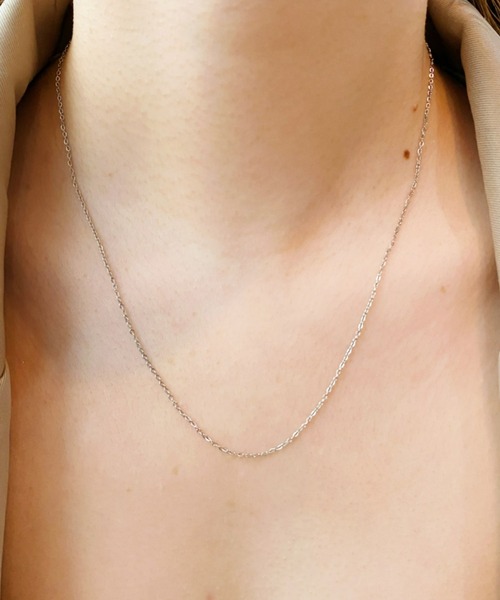 iso(イソ)の「金属アレルギー対応/1mmシアーチェーン シンプルネックレス/サージカルステンレス(ネックレス・レディース・ピンク/シルバー/ゴールド・FREE)」の22枚目の写真