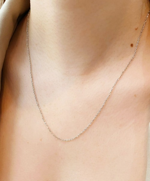 iso(イソ)の「金属アレルギー対応/1mmシアーチェーン シンプルネックレス/サージカルステンレス(ネックレス・レディース・ピンク/シルバー/ゴールド・FREE)」の21枚目の写真