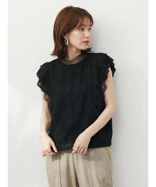 ELENCARE DUE(エレンカーレデュエ)の「・ELENCARE DUE イロイロレースノースリブラウス(シャツ/ブラウス・レディース・ブラック/オフホワイト/イエロー/ライトカーキ・FREE)」の22枚目の写真